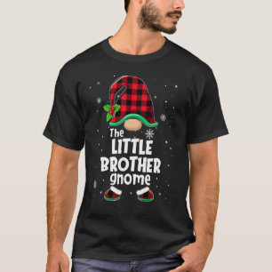 T-shirt Petit Frère Gnome Buffalo Plaid Christmas Match