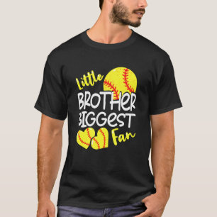 T-shirt Petit Frère Plus Gros Ventilateur Softball Boys