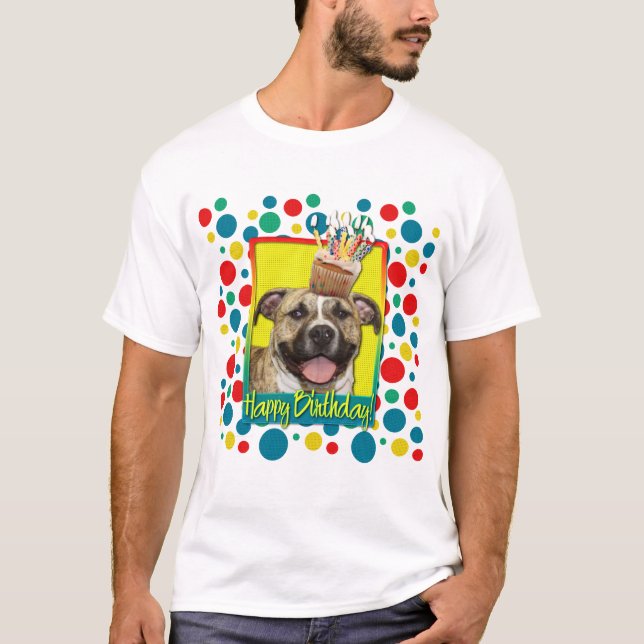 T-shirt Petit gâteau d'anniversaire - Pitbull - Tigger (Devant)