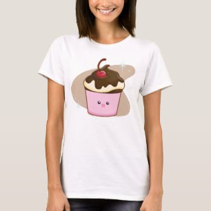 T-shirt Petit gâteau de cerise de chocolat