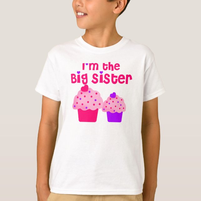 T-shirt Petit gâteau de grande soeur (Devant)