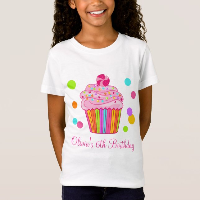 T-Shirt Petit gâteau de surprise de sucrerie (Devant)