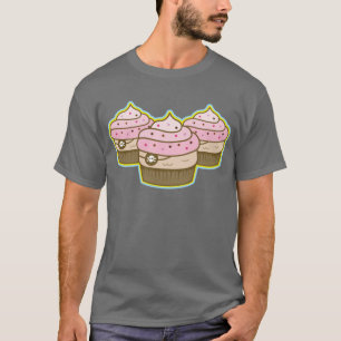 T-shirt petit gâteau rose de pirate