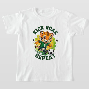 T-shirt 🏆 Petit Héros de Football Tigre Numéro 9 ⚽