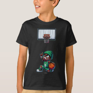 T-shirt Petit Jayson confiant et motivé avec bonnet