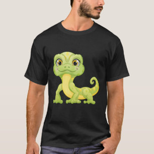 T-shirt Petit Lézard Vert Iguane Reptiles