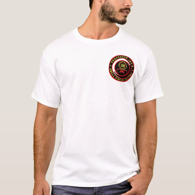 T-shirt Petit logo 1 de jiu-jitsu de cercle (Devant)