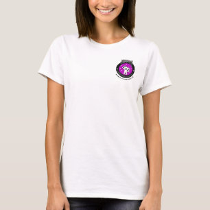 T-shirt Petit logo féminin en blanc