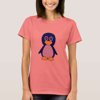 T-shirt Petit manchot bleu marine