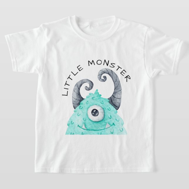T-shirt Petit Monstre de mignons garçons (Poser)
