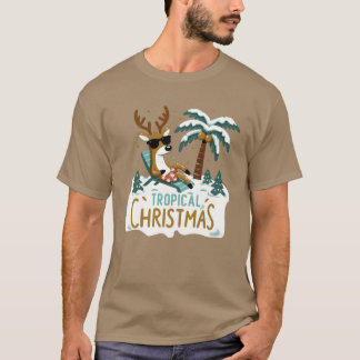 T-shirt Petit Noël tropical