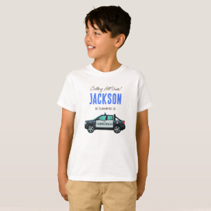 T-shirt Petit Officier Anniversaire Police Personnalisé