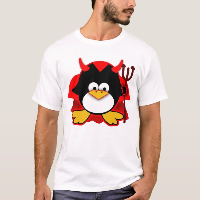 T-shirt Petit pingouin de diable (Devant)