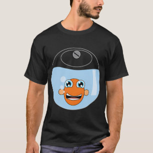 T-shirt Petit poisson noir de poche