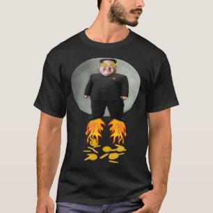 T-shirt Petit Rocket Man Kim Jong Moon Un Parodie Bitcoin