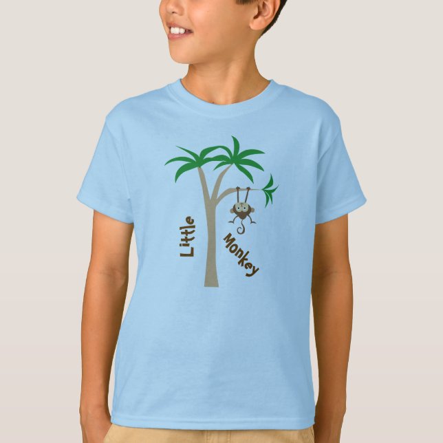 T-shirt Petit singe avec l'arbre (Devant)