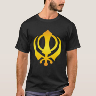 T-shirt Petit Symbole Khanda Sikh Chakkar Chakra Kirpans S