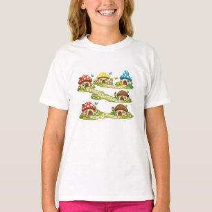 T-shirt Petit village de champignons