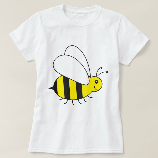 T-shirt Petite abeille drôle de miel mignonne (Design devant)