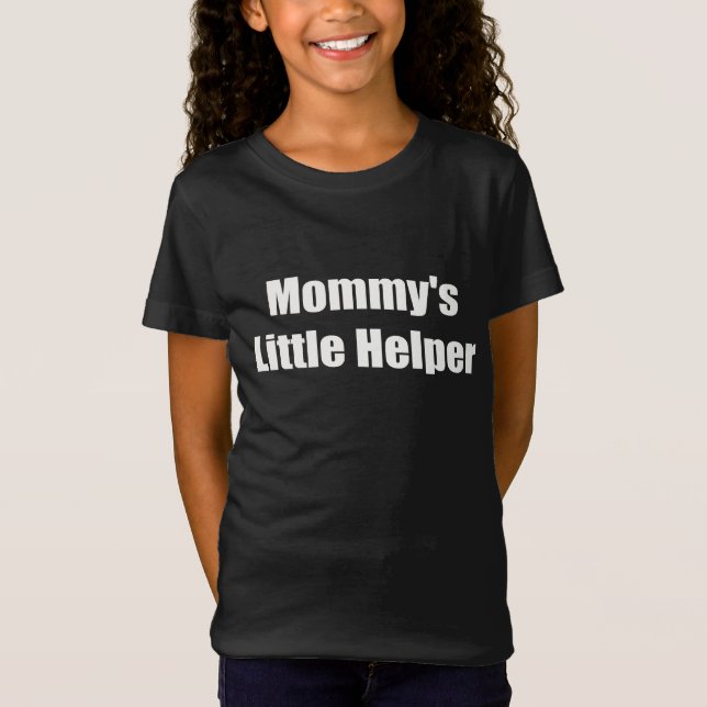 T-Shirt "Petite aide de maman" Mignonne fête des mères pou (Devant)