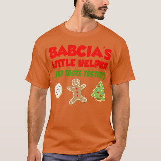 T-shirt Petite aide pour enfants Babcia Noël biscuit Bakin