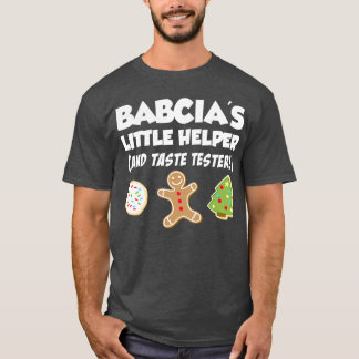 T-shirt Petite aide pour enfants Babcia Noël biscuit Bakin