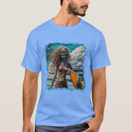 T-shirt Petite amie de surfer Zombie