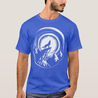 T-shirt Petite amie moderne loup