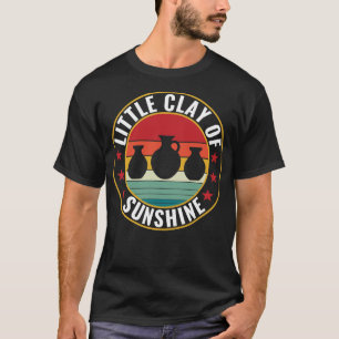 T-shirt Petite argile de soleil drôle poterie Kiln Retro
