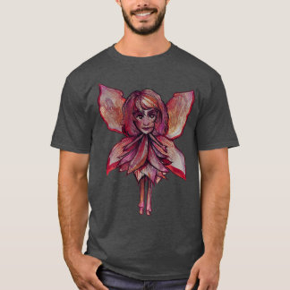 T-shirt Petite automne rouge Fairy art automne fées automn