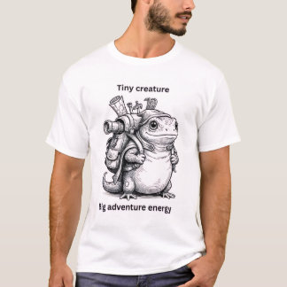T-shirt Petite Créature Grande Aventure Énergie Drôle T-Sh