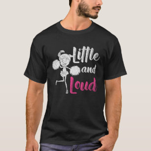 T-shirt Petite Et Forte Fille Cheerleade Drôle