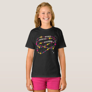 T-shirt Petite Fille 100 Jours De Bracelet D'Amitié Scolai