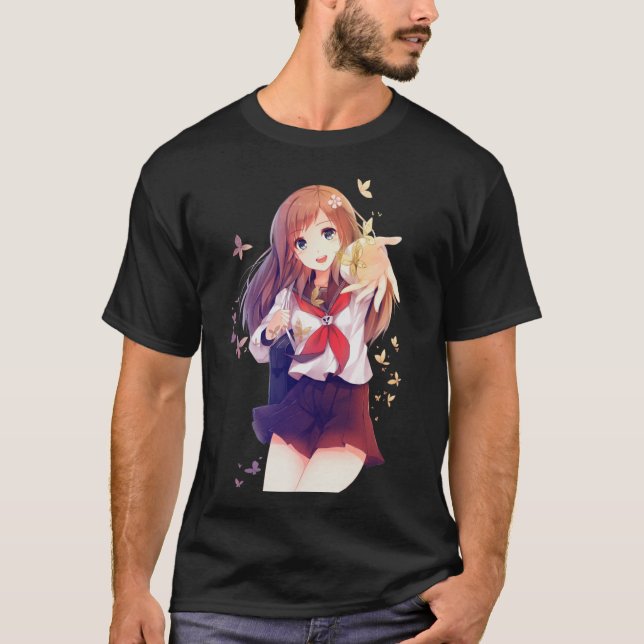 T-shirt Petite fille Anime (Devant)