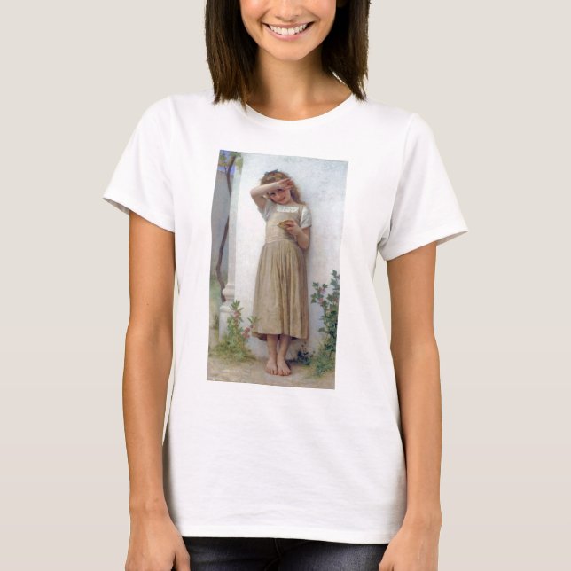 T-shirt Petite fille, Bouguereau (Devant)
