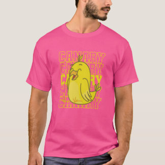 T-shirt Petite fille canarienne jaune