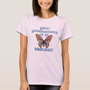 T-shirt Petite-fille d'un immigrant (personnalisable)