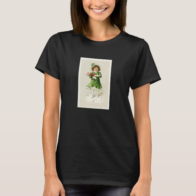 T-shirt Petite fille en hiver (Devant)