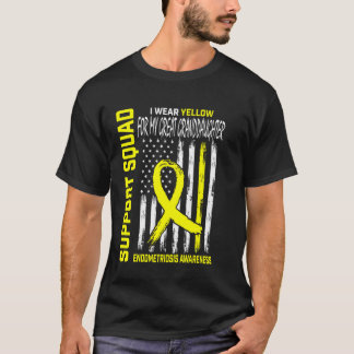 T-shirt Petite-fille Endométriose Sensibilisation Jaune