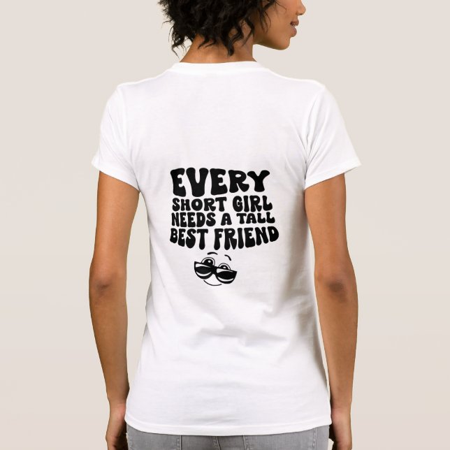 T-shirt Petite fille grand ami (Dos)