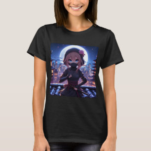 T-shirt Petite fille guerrière ninja