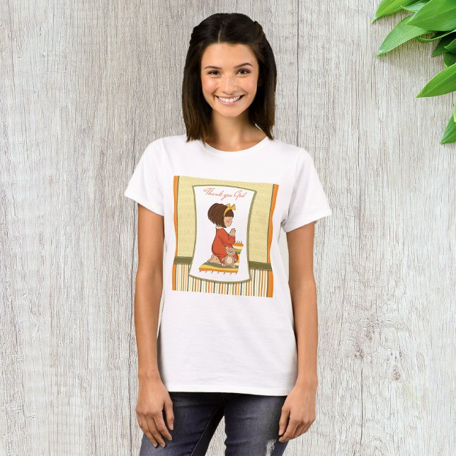 T-shirt Petite fille priant (Créateur téléchargé)