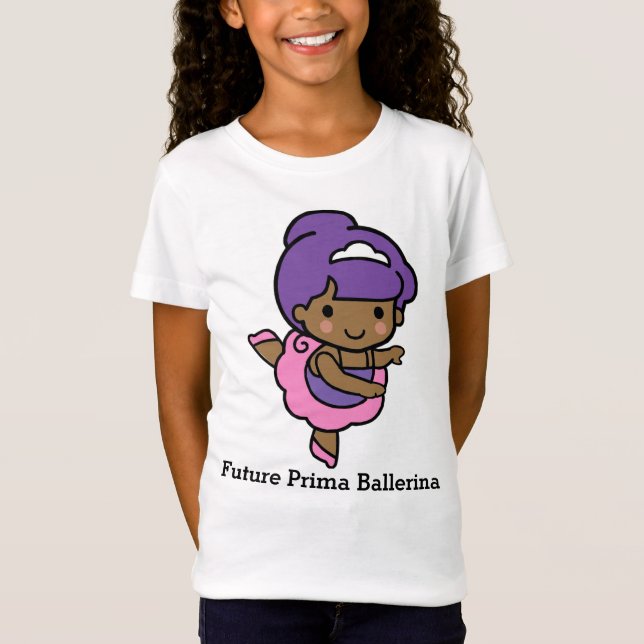 T-Shirt Petite fille Prima Ballerina (Devant)
