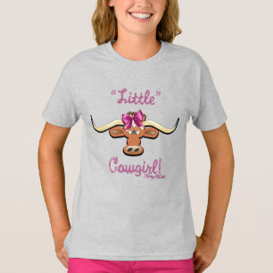 T-shirt Petite fille, vache longhorne