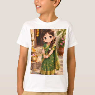 T-shirt Petite Grâce en vert