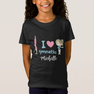 T-Shirt Petite Gymnaste Personnalisée, J'adore la Gymnasti