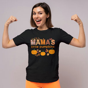 T-shirt Petite maman Citrouille mignonne d'automne de mama