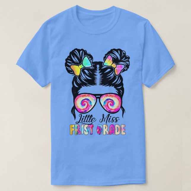 T-shirt Petite Miss Filles De Première Année Retour À L'Éc (Design devant)