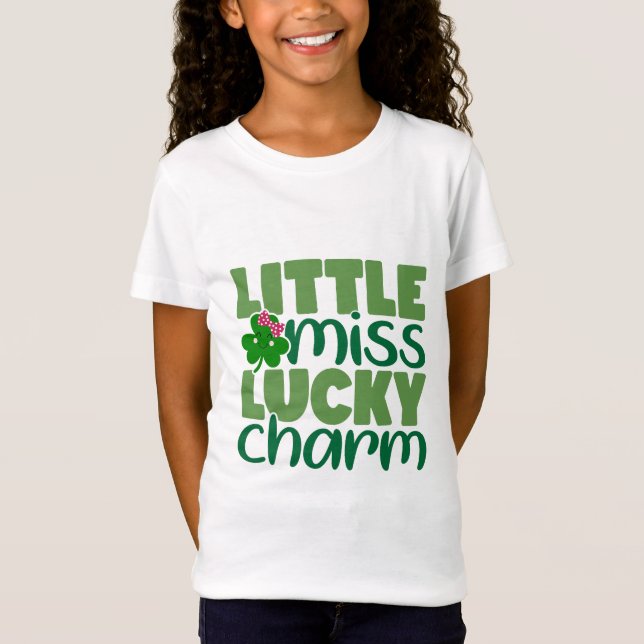 T-Shirt Petite Miss Lucky Charme (Devant)