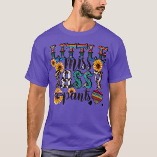 T-shirt Petite Miss Sassy Pants Cowhide Tournesol Leopard